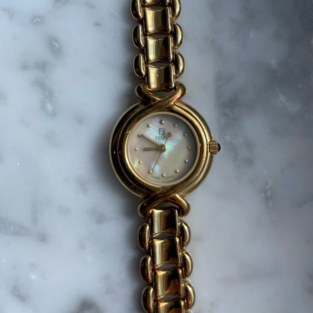 Vintage Fendi Gold Watch